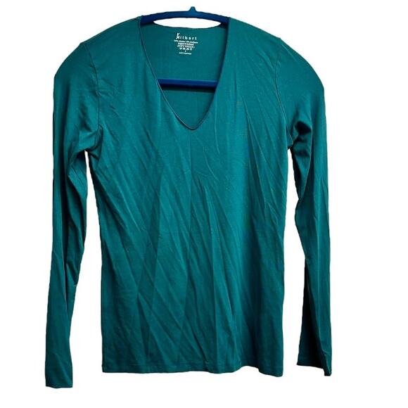 J Gilbert Tops - J Gilbert Dark Teal Lightweight Long Sleeve Top Size 2